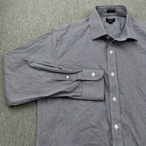 J.Crew Ludlow Slim Fit Button Up Long Sleeve Shirt Men's 16/33 Blue White